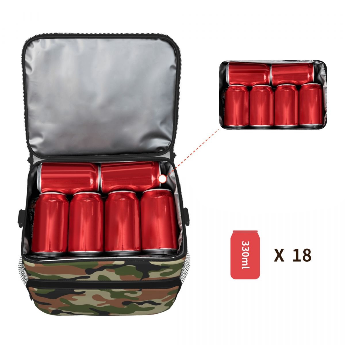 Grande Glacière Souple pour Randonnée Isotherme,  sac isotherme froid