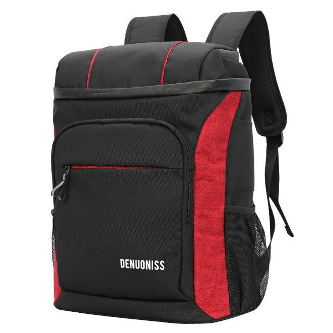 Sac à Dos Isotherme Trenton Noir et Rouge,  sac à dos picnic isotherme 2 personnes