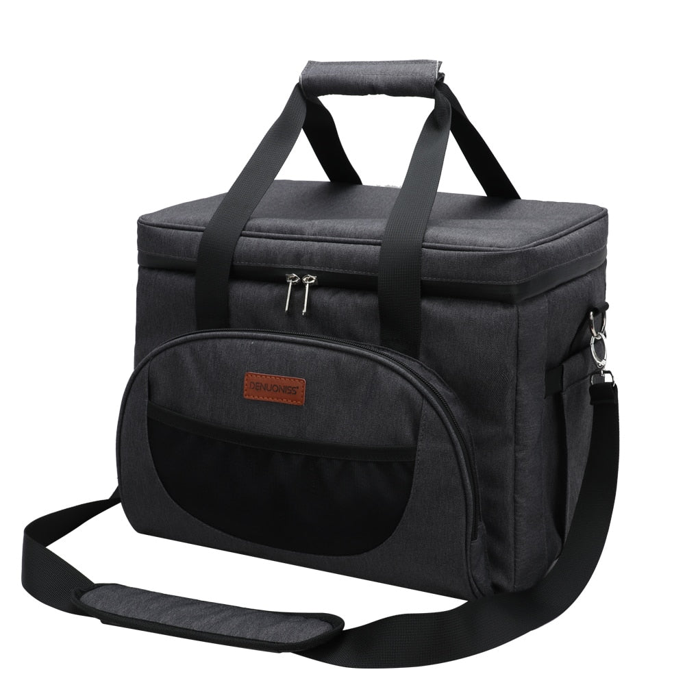 Glacière Souple Isotherme 16/28l Noire,  sac isotherme glacière