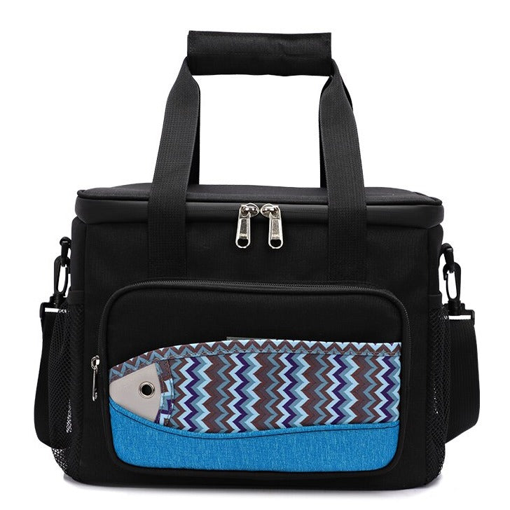 Petite Glacière Souple Isotherme Noire,  sac isotherme lunch box